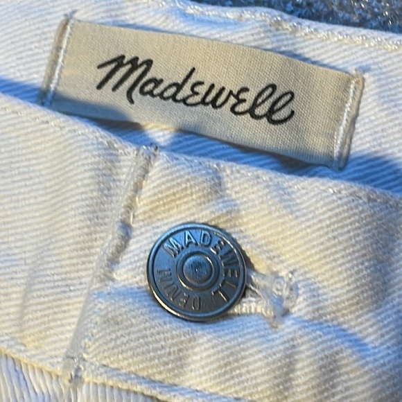 Madewell Relaxed Denim Shorts in Tile White 28 - Picture 4 of 10